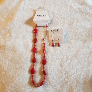 Chaps Necklace + Earrings set!